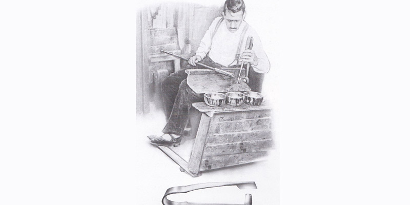 alter Murmelmacher um 1910