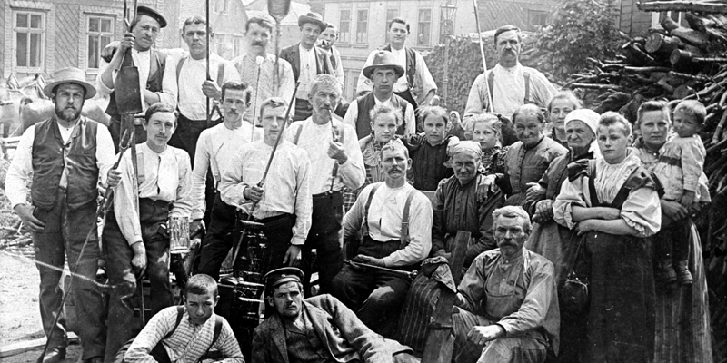 letzte Besatzung der Dorfglashütte-1905