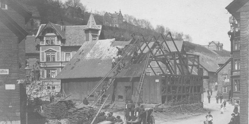 Abbruch Hütte 1905